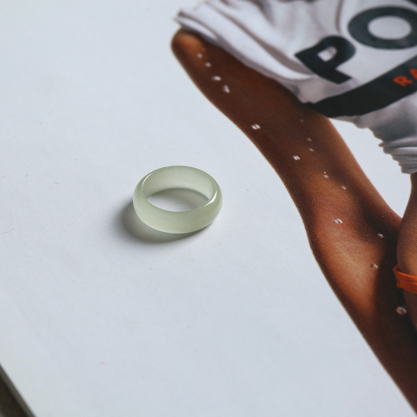 1号戒指 和田玉晴水青白薄款小尺码圆弧素圈指环 尾戒 5725,珠宝/钻石/翡翠,手饰,淘宝优惠券,粉丝福利购,淘宝优惠卷