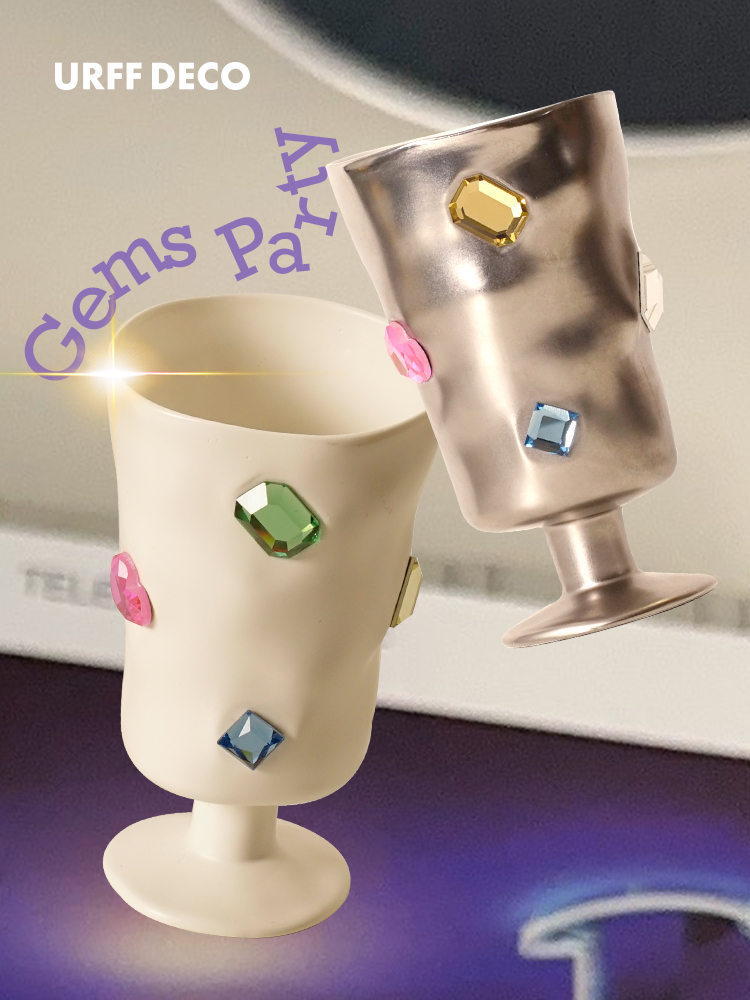 URFFDECO陶瓷千禧Y2K风辣妹酒杯