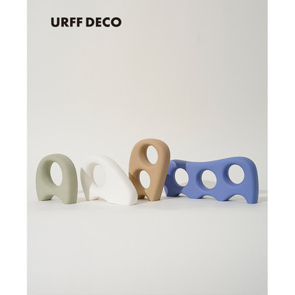 URFF  DECO 专利 怪兽工作室艺术雕塑摆件高温陶瓷客厅可爱装饰品