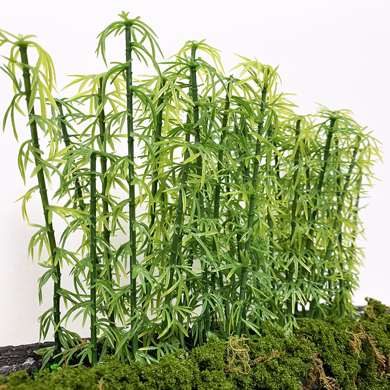 微缩仿真竹子diy手工沙盘建筑模型材料模型树园林景观翠竹青竹子