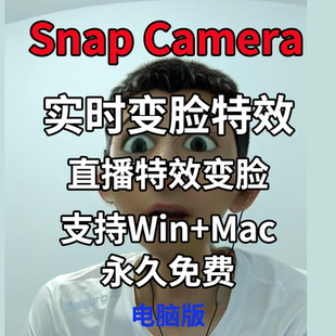 直播实时变脸特效软件视频特效变脸AI卡通人脸人物美化变装Snap