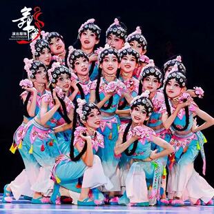 梨园小花旦舞蹈服粉墨儿童演出服女童少儿俏花旦戏曲京剧舞蹈服装