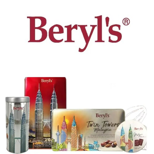 马来西亚原装代购Beryls倍乐思精品双塔铁盒巧克力特产零食伴手礼