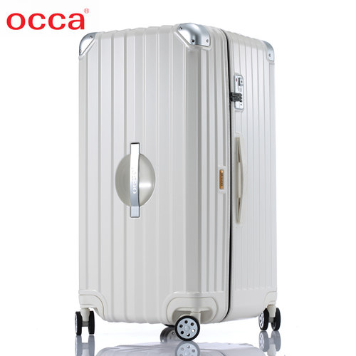 OCCA纯PC轻盈拉链箱万向轮30寸超