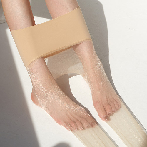 裆部360度无痕包芯丝炫闪连裤袜