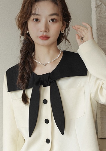 夏季纯色兔耳朵假领子减龄大领子披肩西装领装饰搭配连衣裙衬衫
