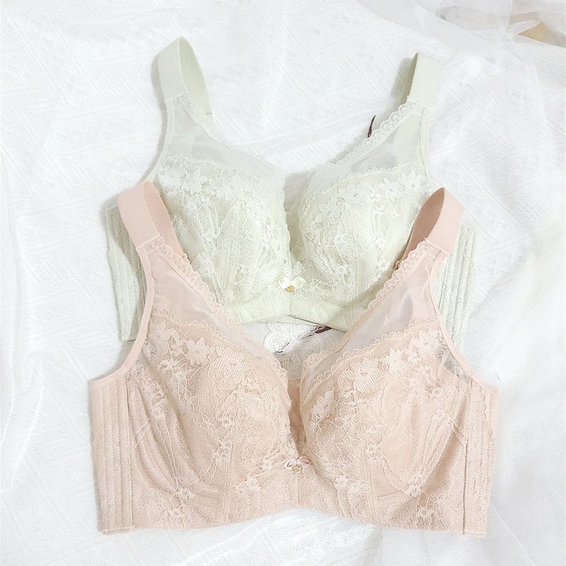 特价薄杯 大码有软钢圈文胸罩 大胸显小聚拢收副乳内衣女 夏季