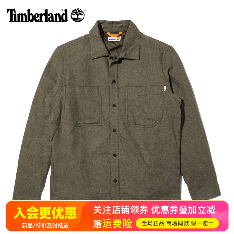 Timberland添柏岚运动户外男轻薄保暖夹棉夹克休闲棉服外套A6P85
