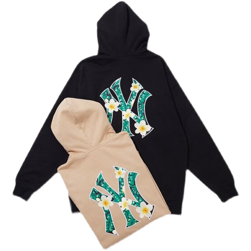 NEWERA MENS AND WOMENS MLB SERIES FLORAL NY TREND HOODED SWEATSHIRT 13350910 12877409