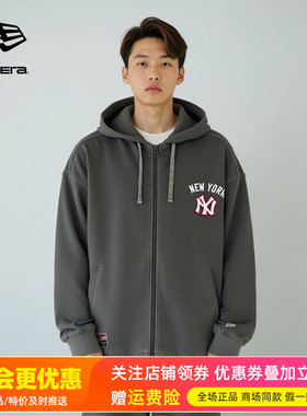 NewEra纽亦华男女毛圈里MLB休闲舒适NY潮开衫连帽卫衣13789213