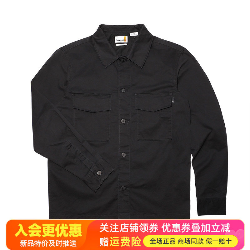 Timberland添柏岚运动户外男款休闲长袖衬衫硬挺夹克工装A28QG