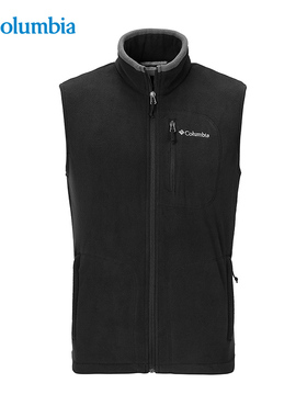 2025秋冬哥伦比亚户外男加厚保暖舒适防风立领抓绒马甲背心AE1056