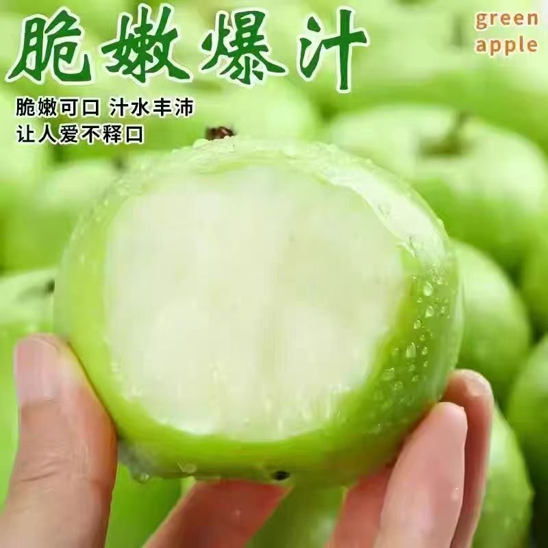 青苹果山西运城头茬新鲜当季酸脆苹果