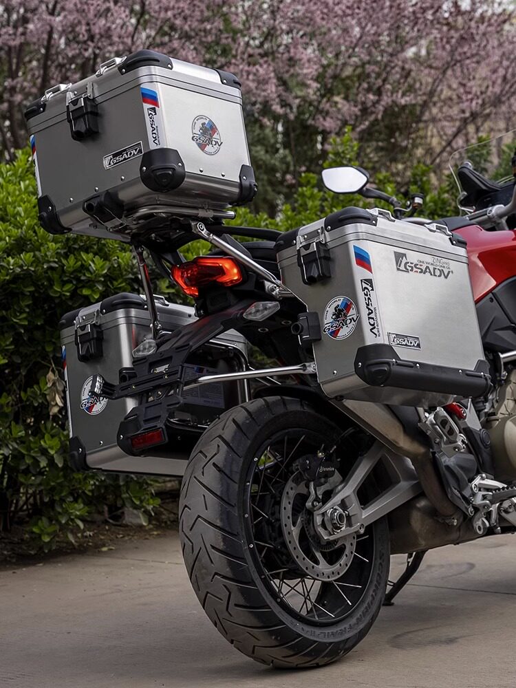 gsadv适配杜卡迪multistrada揽途v4s派克峰三箱边箱上下护杠无损
