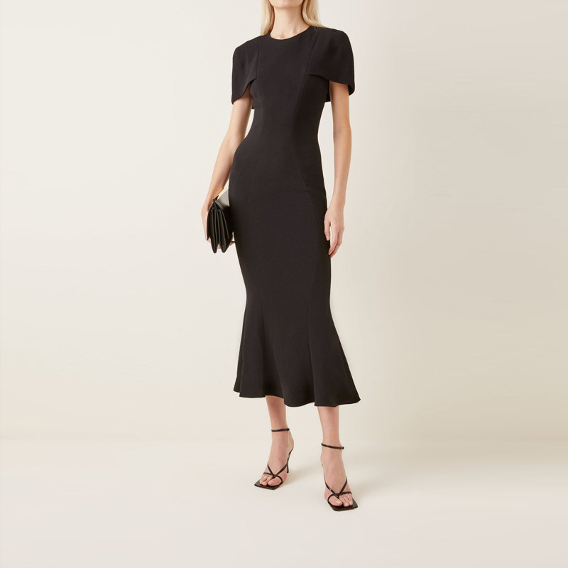 晚礼服2026新款短袖气质女高端法式生日派对年会小礼服连衣裙显瘦