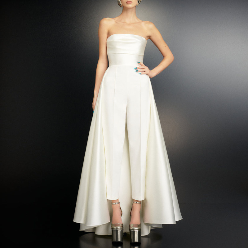 晚礼服2024新款时尚大气优雅连体裤子长款年会舞台演出服高级感女