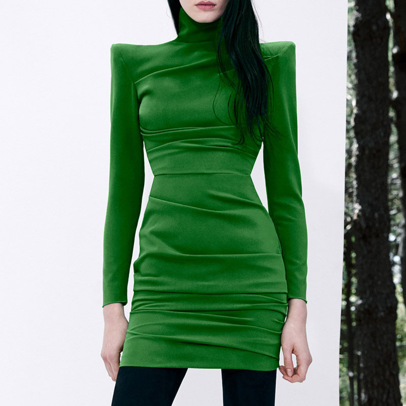 长袖短款年会晚礼服2026新款气质派对小礼服个性女装连衣裙小个子