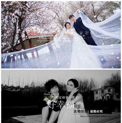 会声会影x8婚庆婚礼片头 中式婚礼家庭相册相册会声会影模板素材l