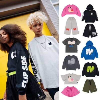 2026LMH春夏新款男女童潮牌卫衣印花宽松棉时尚潮酷男童卫衣套装