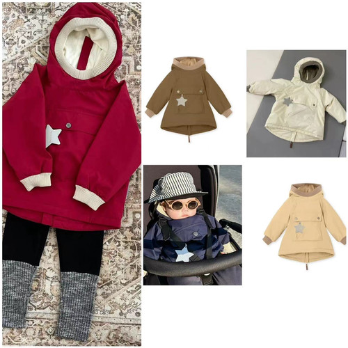 ins爆款mat系列男女童宝宝经典防水防风防雪滑雪后拉链螺纹棉服