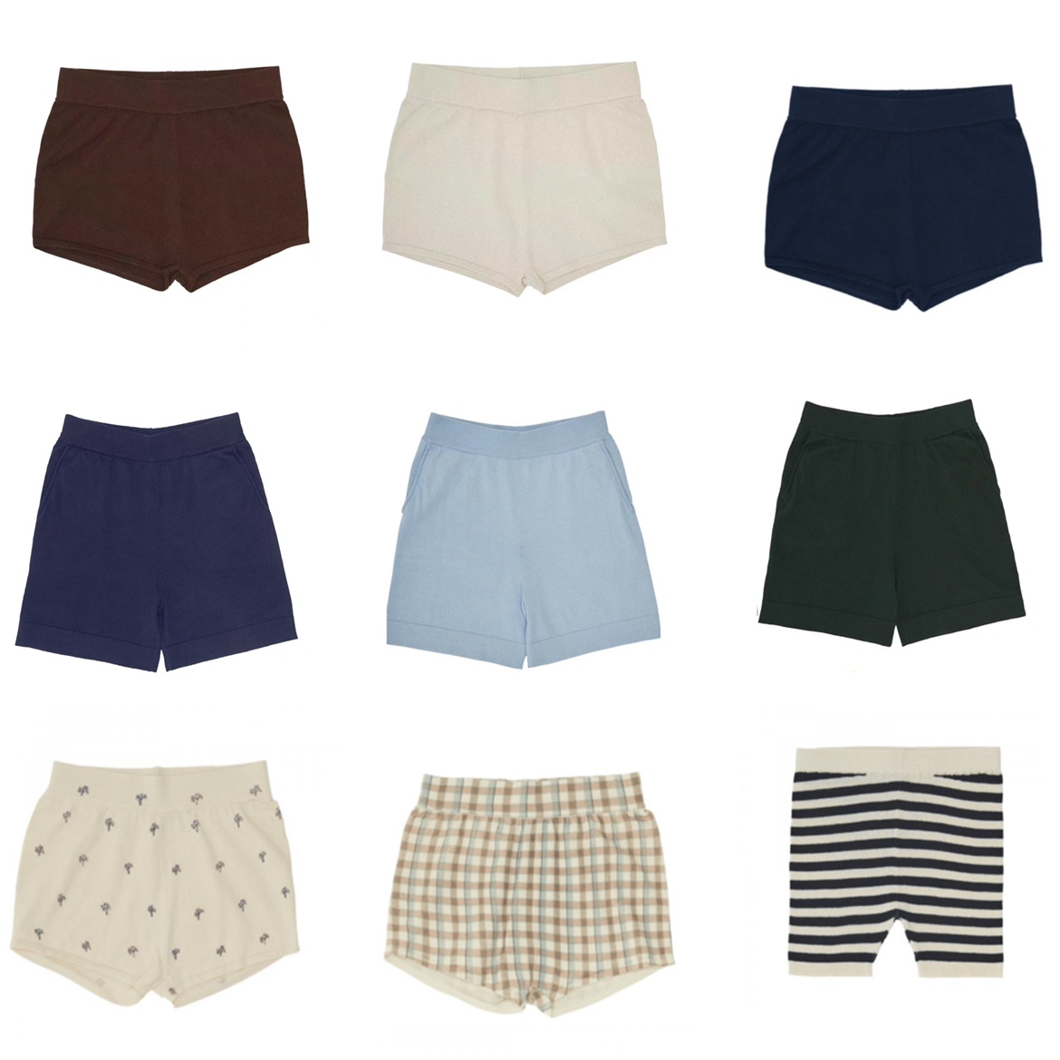 童装女童ins爆款薄款短裤针织