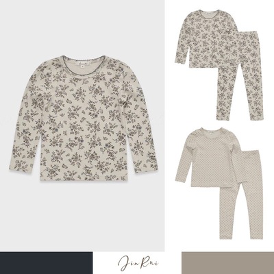 2025秋冬LOU新款女童内衣套装纯棉长袖打底衫宝宝家居服睡衣套装