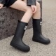 成人胶鞋 雨鞋 高筒防水防滑水鞋 加绒长筒雨靴耐磨时尚 女款 2026新款