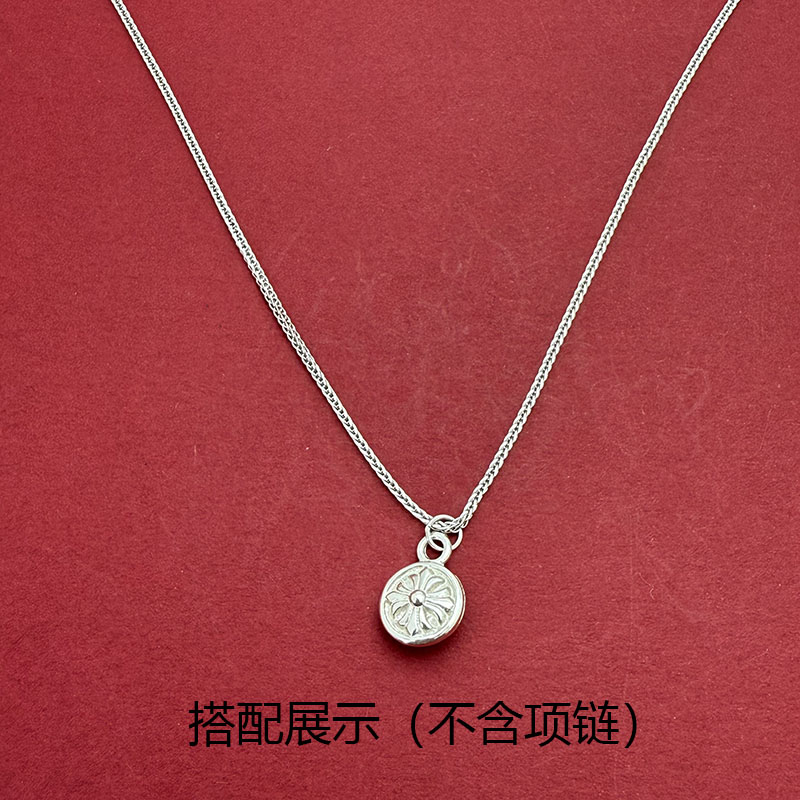 S925纯银欧式银项链吊坠DIY配件