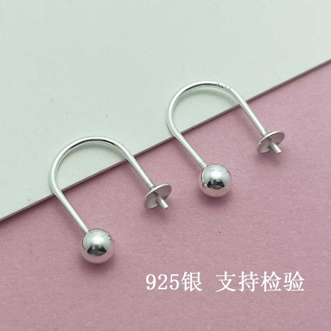 S925纯银螺旋扣可拆卸耳环