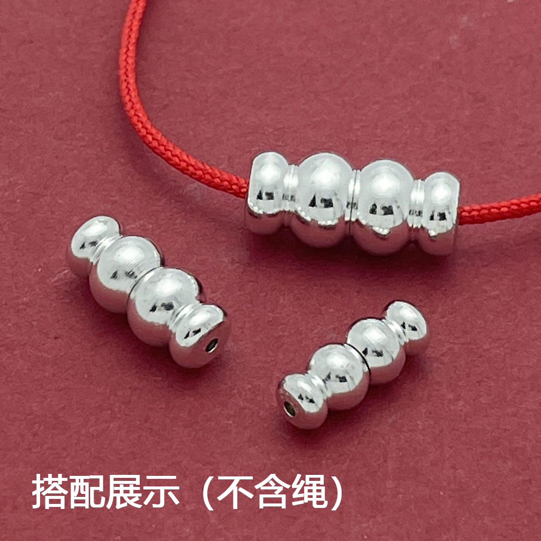 S925纯银小众螺丝扣珍珠项链扣头