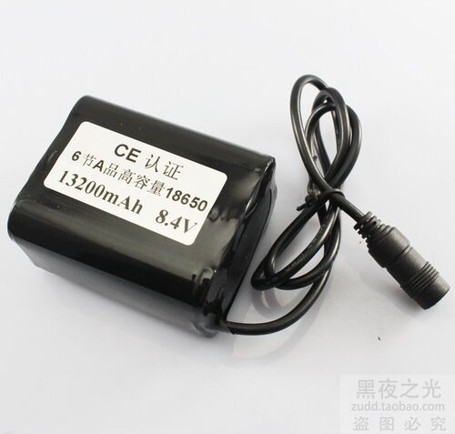 t6自行车灯车前灯头灯专用电池