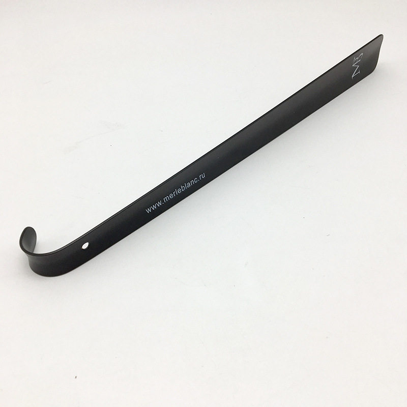 METAL LONG SHOE LIFT LAZY SHOEMAKER SHOEMAKER SHOE PUMP IRON CARBON STEEL ROASTED BLACK LACQUER CUSTOMIZABLE METAL SHOEHORN