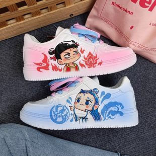 回力防水板鞋女款2025新款哪吒敖丙男鞋女鞋情侣透气小白鞋