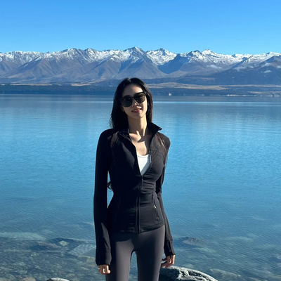 百搭修身立领瑜伽外套