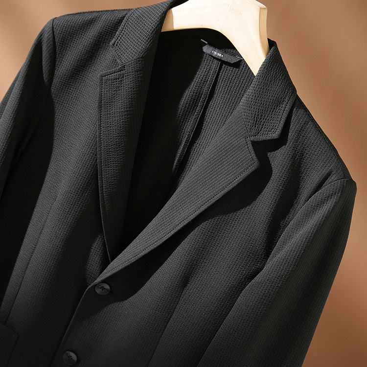 【轻奢！泡泡纱肌理感！】秋季男士商务休闲西装外套通勤单西服潮,男装,休闲西服,淘宝优惠券,粉丝福利购,淘宝优惠卷