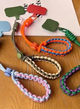 Handwoven adjustable mobile phone universal lanyard wrist st
