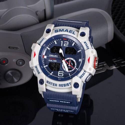 SMAEL Sport Watch Military Wristwatch for Men Alarm Stopwatc