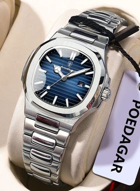 POEDAGAR Top Luxury Woman Clock Waterproof Luminous Date Cas