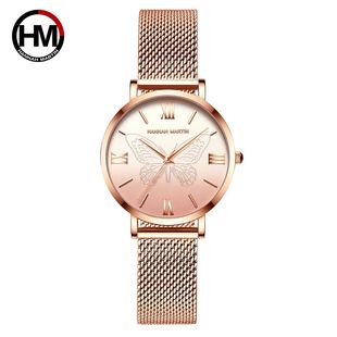 HANNAH MARTIN Brand Women Watch Original 3D Rose Gold 36mm S