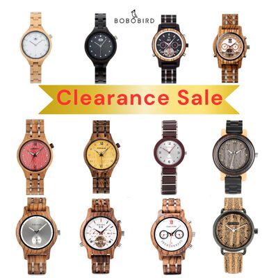 BOBO BIRD x KINGNOW Women’s Wooden Watch Clearance Sale –