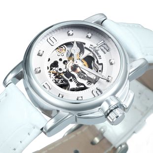 WINNER Fashion Skeleton Mechanical Watch for Women Luxury Rh