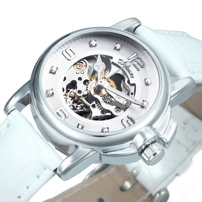 WINNER Fashion Skeleton Mechanical Watch for Women Luxury Rh