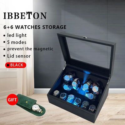 IBBETON 6 card slot automatic watch winding luxury storage b