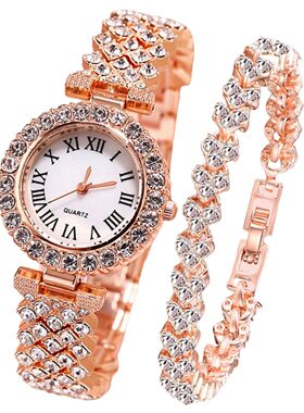 Rose Gold Watch Luxury Rhinestone Fashion Women Ladies Quart