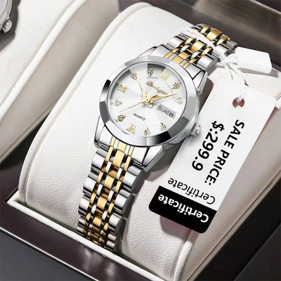 POEDAGAR Luxury Ladies Wristwatch Luminous Waterproof Date W