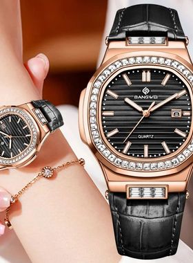 LIGE Women Watch Luxury Brand Quartz Watch Waterproof Lumino