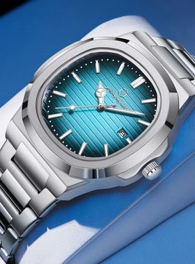 2025 New Luxury Military Man Watch Square Waterproof Luminou