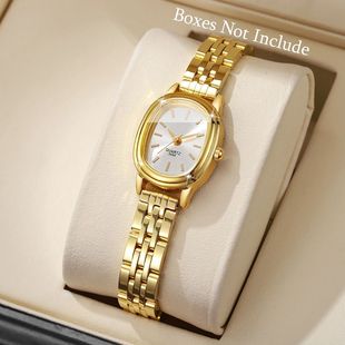 Elegant Oval Dial Women Wristwatch Fashion Ladies Quartz Wat
