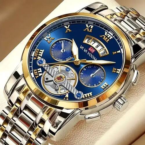 Relogio Masculino Top Brand Mens Luxury Watch Stainless Stee