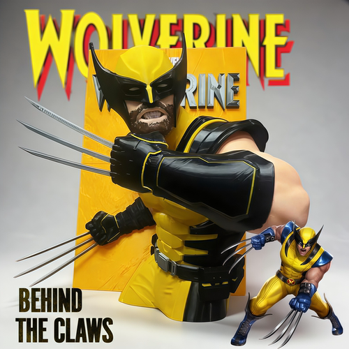 金刚狼-Wolverine立体浮雕海报模型3D打印电影漫画周边装饰品礼物
